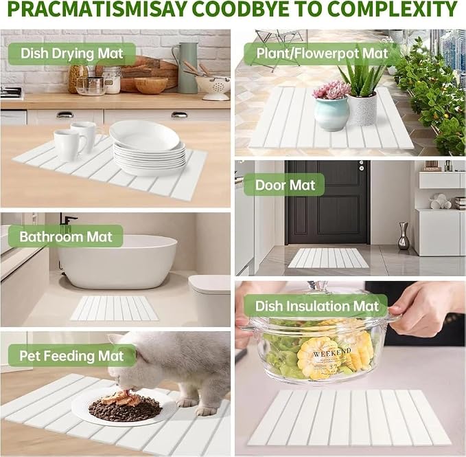 Stone Drying Mat for Kitchen Counter, 24"X16"