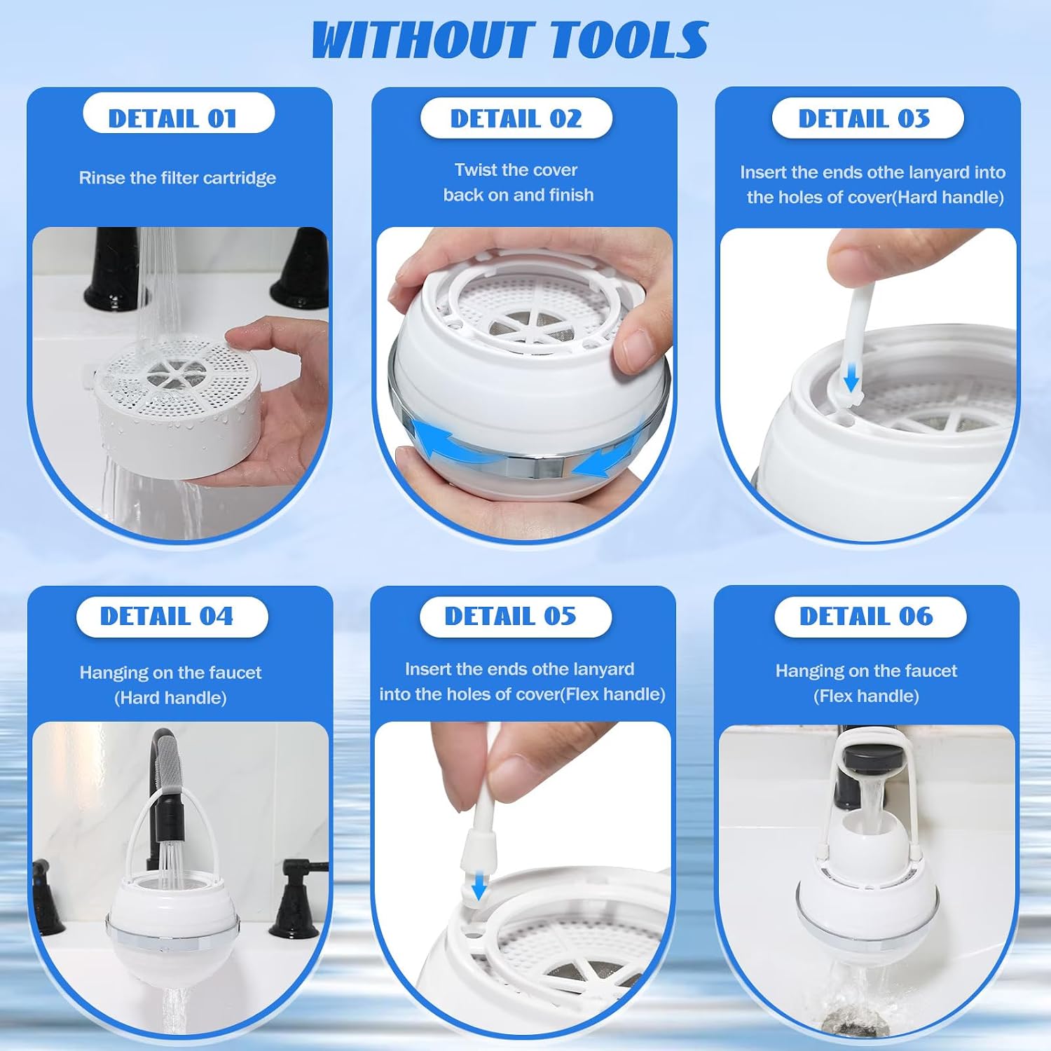 Bath Filter for Tub - 10 Stage Filtration System, Removes Contaminants, Improves Skin & Hair Health, 2,500 Gallons Capacity