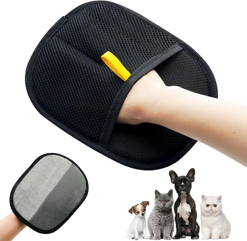 Salhap Pet Hair Removal Glove for Cats & Dogs, Upgraded Five-Finger Electrostatic Pet Hair Glove, Reusable Magic Brush Pet Hair Remover Tool for Laundry, Couch, Carpet, Car Seat